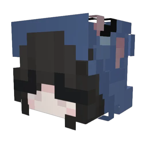Epidecraft09 Minecraft avatar head, 3D render