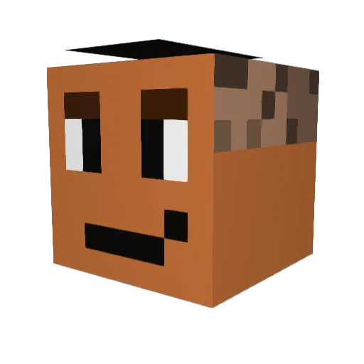 EpiiCzzMonster Minecraft avatar head, 3D render