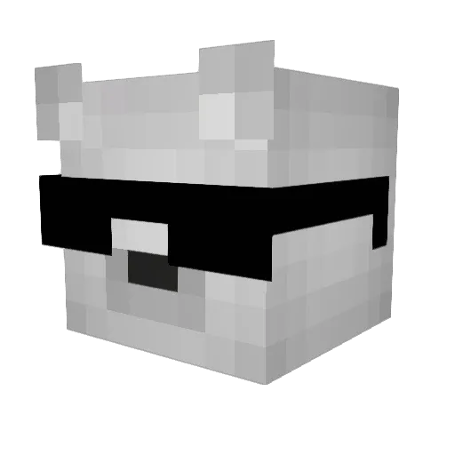 EpikLP Minecraft avatar head, 3D render