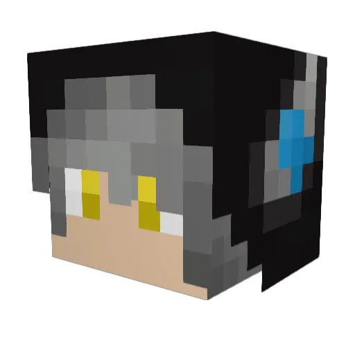 Epik_Alphaa Minecraft avatar head, 3D render