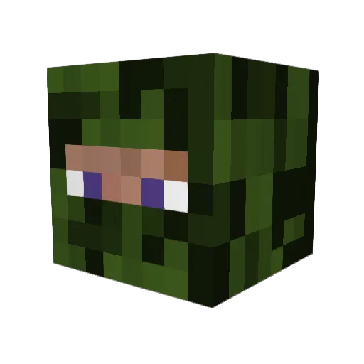 Epileptic_Sloth Minecraft avatar head, 3D render