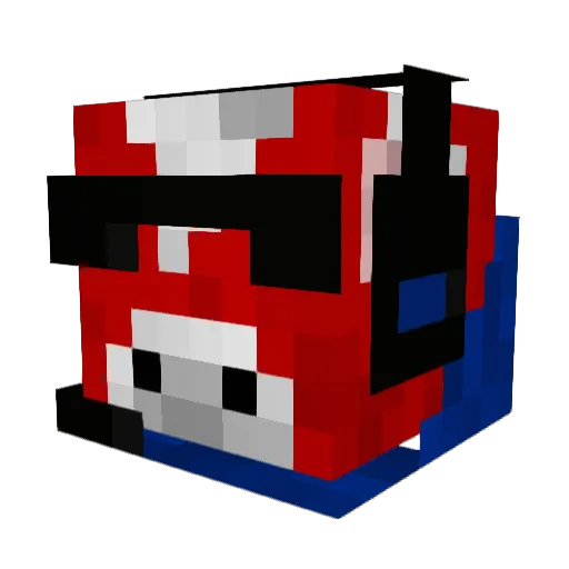 Epilog64 Minecraft avatar head, 3D render