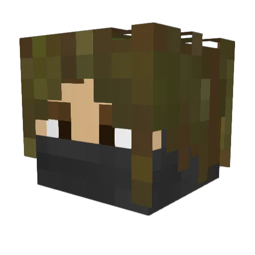 Epilogues Minecraft avatar head, 3D render