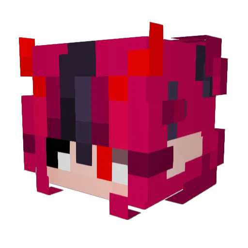 Epilox Minecraft avatar head, 3D render