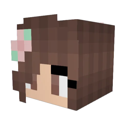 Epis_Luna Minecraft avatar head, 3D render