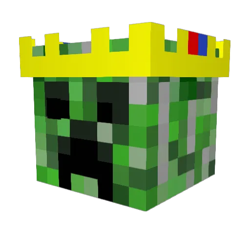 Epix49 Minecraft avatar head, 3D render