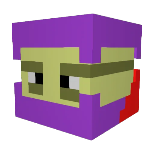 EpixIsHere Minecraft avatar head, 3D render