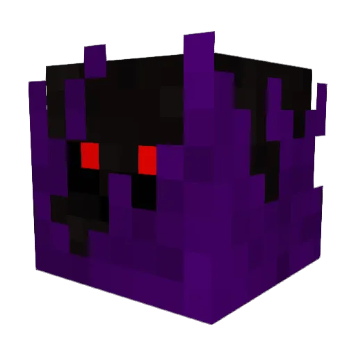 Epizeuxis Minecraft avatar head, 3D render