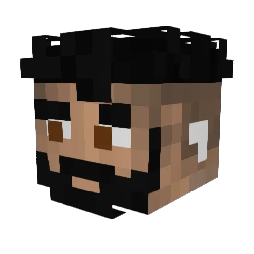 Eplay2805 Minecraft avatar head, 3D render