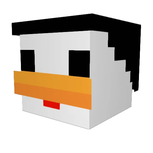 Eplayer_ Minecraft avatar head, 3D render