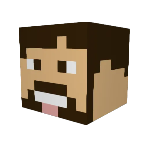 Eplekongen347 Minecraft avatar head, 3D render