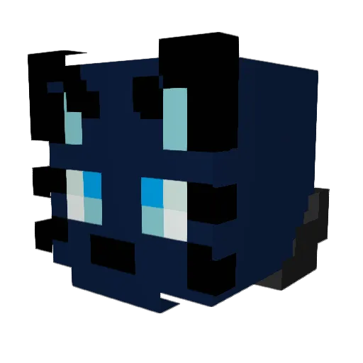 Epliarc Minecraft avatar head, 3D render