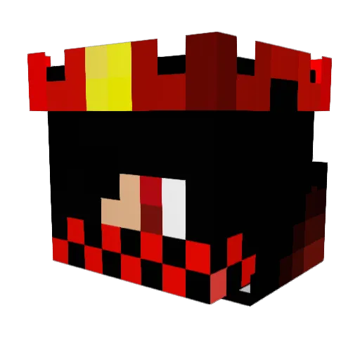 EplonYT Minecraft avatar head, 3D render