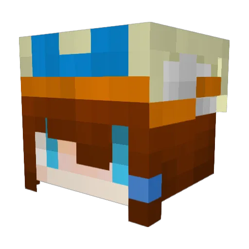 EpochOffice Minecraft avatar head, 3D render