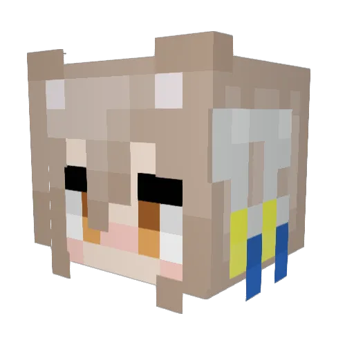 EpochPhoenix Minecraft avatar head, 3D render
