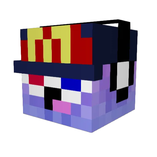 Eppicxxl Minecraft avatar head, 3D render
