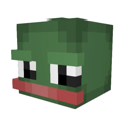 Epple__ Minecraft avatar head, 3D render