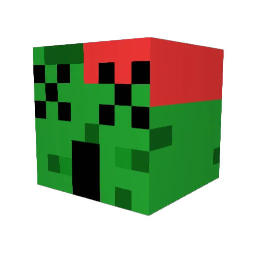 Eppu08 Minecraft avatar head, 3D render