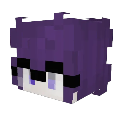 Eppy_Princess Minecraft avatar head, 3D render
