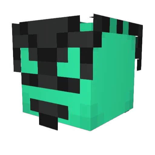 Epsilon17 Minecraft avatar head, 3D render