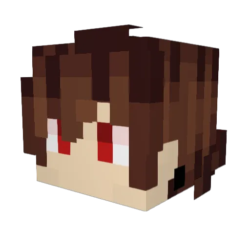 EpsilonOneLab Minecraft avatar head, 3D render
