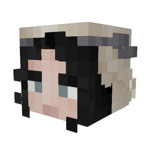 Epsion3 Minecraft avatar head, 3D render