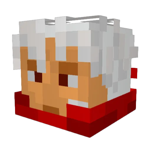 Epsius Minecraft avatar head, 3D render