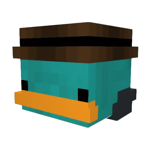 EpsteinNoKill Minecraft avatar head, 3D render