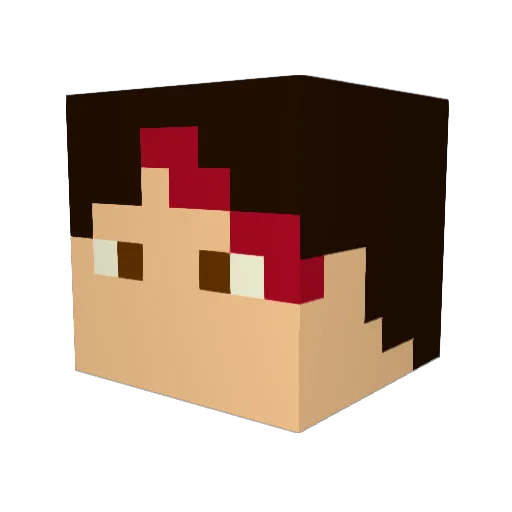 EptunGaming Minecraft avatar head, 3D render