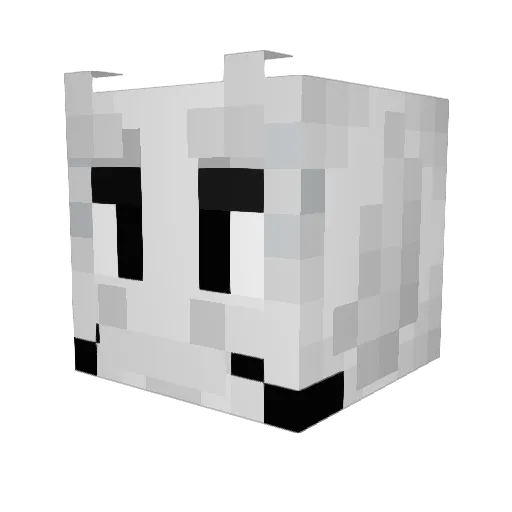 Epultric Minecraft avatar head, 3D render