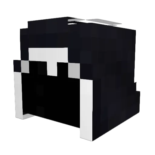 Eqezzek Minecraft avatar head, 3D render