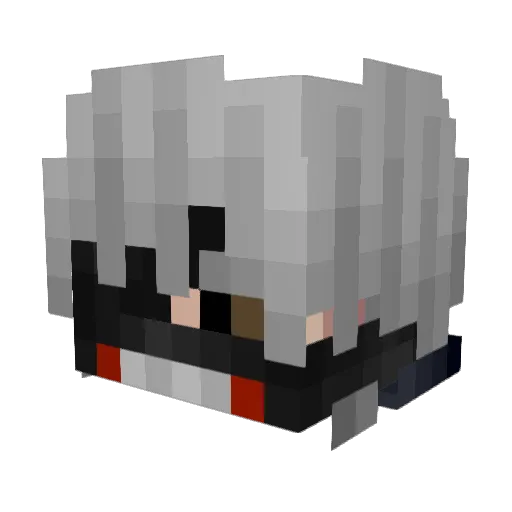 Equalkid Minecraft avatar head, 3D render