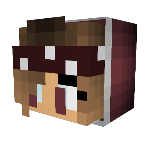 Equanyx Minecraft avatar head, 3D render