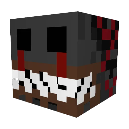 Equavox Minecraft avatar head, 3D render