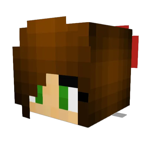 EquestrianSara Minecraft avatar head, 3D render