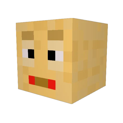 Equilizer136 Minecraft avatar head, 3D render