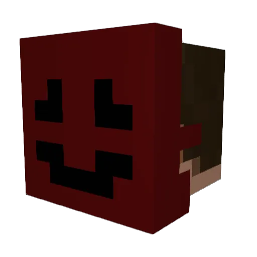 Equilizero Minecraft avatar head, 3D render