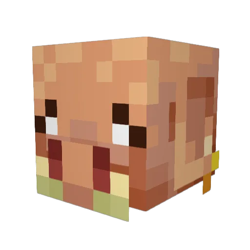 Equimoria Minecraft avatar head, 3D render