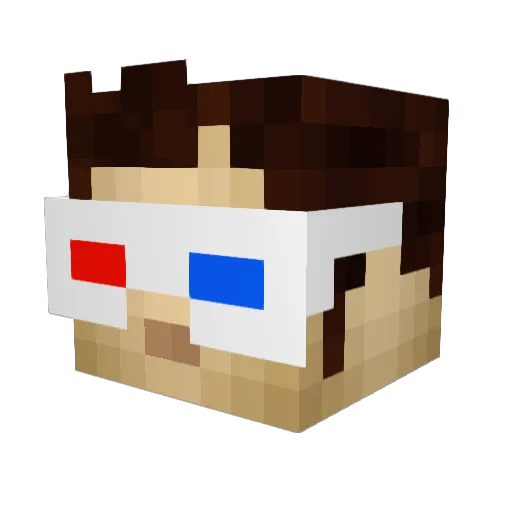 Equine_Ducklings Minecraft avatar head, 3D render