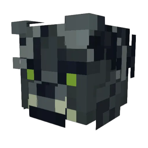 EquinoxtheWolf Minecraft avatar head, 3D render