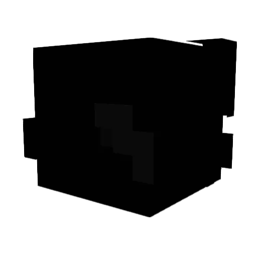 EquipSword Minecraft avatar head, 3D render