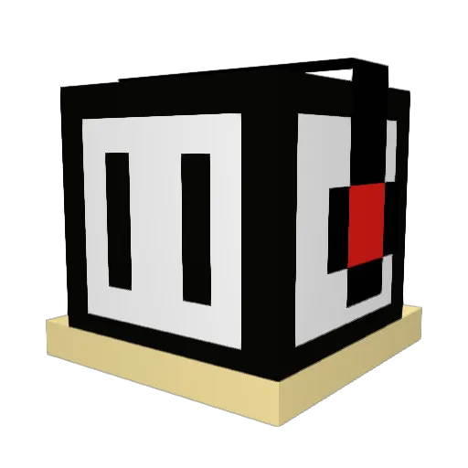 Equipy Minecraft avatar head, 3D render