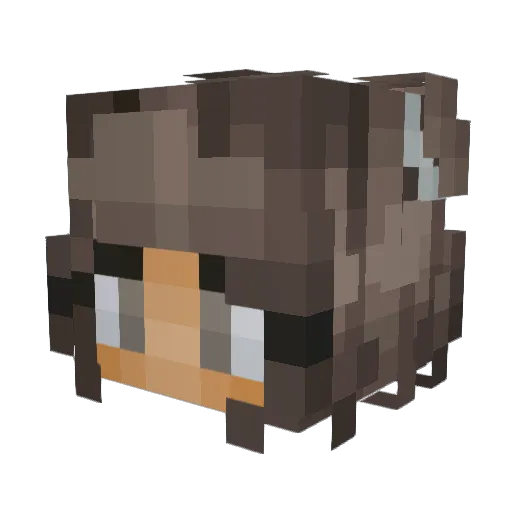 EquusPuella Minecraft avatar head, 3D render