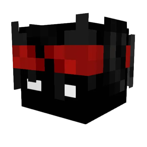 Equzay Minecraft avatar head, 3D render