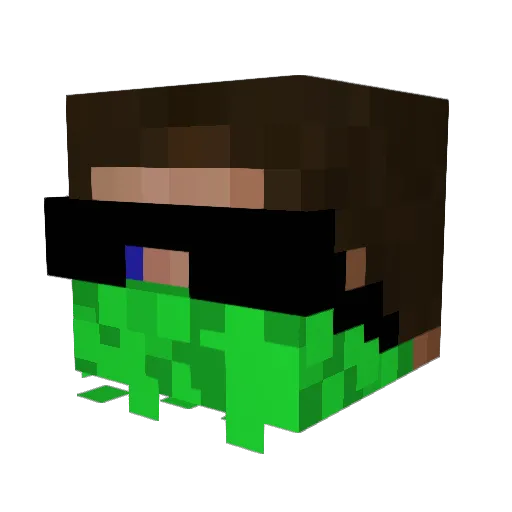 Er12c Minecraft avatar head, 3D render