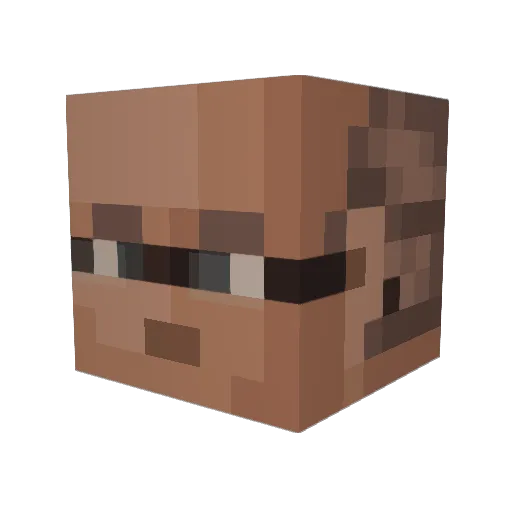 Er1ch_Honecker Minecraft avatar head, 3D render