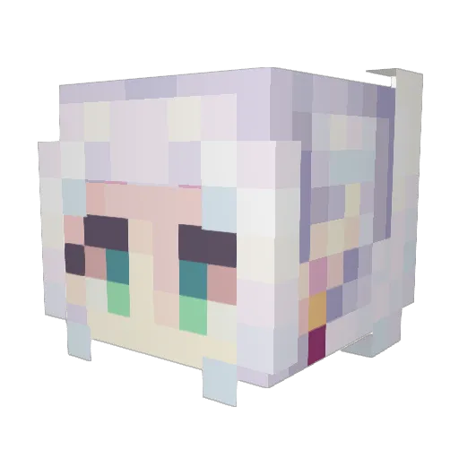 ErBlade Minecraft avatar head, 3D render