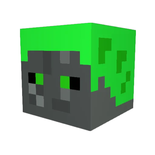 ErCaZ1108 Minecraft avatar head, 3D render