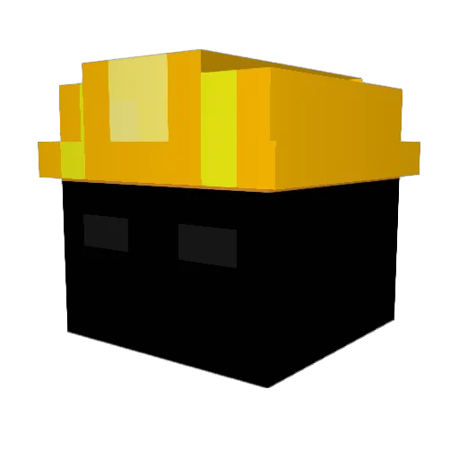 ErDuFan Minecraft avatar head, 3D render