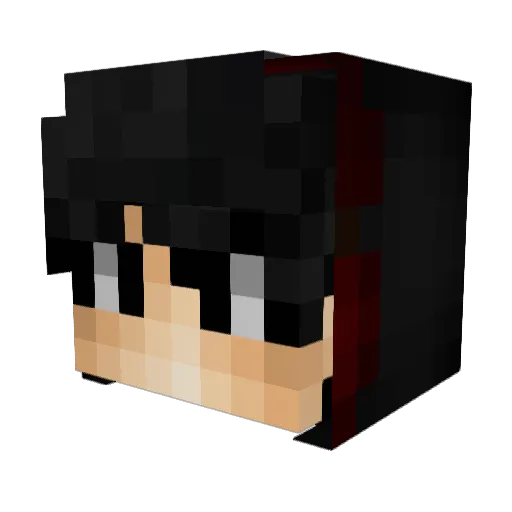 ErErick Minecraft avatar head, 3D render